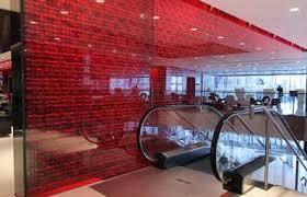 Coloured Glass Feature Wall